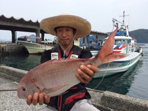 北九州の柴田さん、50cm真鯛GET