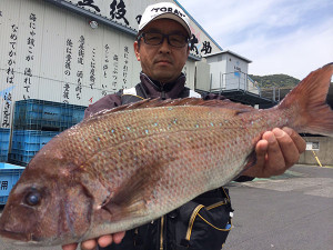 北九州の清成さん、51cm真鯛GET